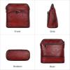 image:imageIswee Leather Crossbody Bags for Women Multi Pockets Medium Shoulder Bag Lightweight Functional Travel PurseWine
