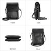 image:imageIswee Leather Crossbody Bags for Women RFID Blocking Cell Phone Purse Small AntiTheft Zippered with Card slotsBlack