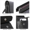 image:imageIswee Leather Crossbody Bags for Women RFID Blocking Cell Phone Purse Small AntiTheft Zippered with Card slotsBlack