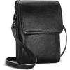 image:imageIswee Leather Crossbody Bags for Women RFID Blocking Cell Phone Purse Small AntiTheft Zippered with Card slotsBlack