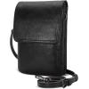 image:imageIswee Leather Crossbody Bags for Women RFID Blocking Cell Phone Purse Small AntiTheft Zippered with Card slotsBlack