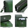 image:imageIswee Leather Crossbody Bags for Women RFID Blocking Cell Phone Purse Small AntiTheft Zippered with Card slotsGreen