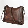 image:imageIswee Leather Crossbody Bags for Women Shoulder Purse Medium Hobo Genuine Leather Satchel Purses and HandbagsCoffee