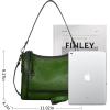 image:imageIswee Leather Crossbody Bags for Women Shoulder Purse Medium Hobo Genuine Leather Satchel Purses and HandbagsGreen