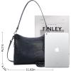 image:imageIswee Leather Crossbody Bags for Women Shoulder Purse Medium Hobo Genuine Leather Satchel Purses and HandbagsNavy Blue