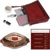 image:imageIswee Leather Crossbody Bags for Women Shoulder Purse Medium Hobo Genuine Leather Satchel Purses and HandbagsWine