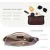 image:imageIswee Leather Crossbody Bags for Women Small Designer Shoulder Bag Hobo Purse Satchel Handbags with Two StrapsCoffee