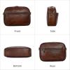 image:imageIswee Leather Crossbody Bags for Women Vintage Shoulder Bag Small Satchel Purse Zippered Purse with Adjustable StrapCoffee