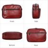 image:imageIswee Leather Crossbody Bags for Women Vintage Shoulder Bag Small Satchel Purse Zippered Purse with Adjustable StrapWine