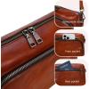 image:imageIswee Leather Crossbody Purses for Women Shoulder Handbags with Pockets Satchel Purse Stylish Cross Body Bag for TravelBrown