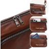 image:imageIswee Leather Crossbody Purses for Women Shoulder Handbags with Pockets Satchel Purse Stylish Cross Body Bag for TravelCoffee