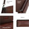 image:imageIswee Leather Purses for Women Crossbody Bag Vintage Flap Saddle Purse Zipper Womens Shoulder Handbags with 3 StrapsCoffee