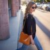 image:imageIswee Leather Purses for Women Designer Crossbody Bags Zippered MultiPocket Shoulder Handbags with Adjustable Wide StrapBlack