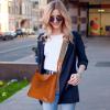image:imageIswee Leather Purses for Women Designer Crossbody Bags Zippered MultiPocket Shoulder Handbags with Adjustable Wide StrapCoffee