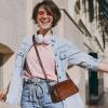 image:imageIswee Leather Purses for Women Small Cossbody Bags Multi Pockets Shoulder Purse Vintage Satchel Bag Daily Travel PursesBrown