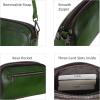 image:imageIswee Leather Purses for Women Small Cossbody Bags Multi Pockets Shoulder Purse Vintage Satchel Bag Daily Travel PursesGreen