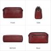 image:imageIswee Leather Purses for Women Small Cossbody Bags Multi Pockets Shoulder Purse Vintage Satchel Bag Daily Travel PursesWine