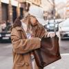 image:imageIswee Leather Purses for Women Tote Bag Designer Crossbody Bag Womens Shoulder Handbag Satchel Medium Work PursesBright Brown