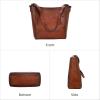 image:imageIswee Leather Purses for Women Tote Bag Designer Crossbody Bag Womens Shoulder Handbag Satchel Medium Work PursesBrown