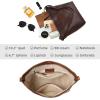 image:imageIswee Leather Purses for Women Tote Bag Designer Crossbody Bag Womens Shoulder Handbag Satchel Medium Work PursesCoffee