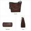 image:imageIswee Leather Purses for Women Tote Bag Designer Crossbody Bag Womens Shoulder Handbag Satchel Medium Work PursesCoffee