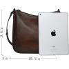 image:imageIswee Leather Shoulder Bag Genuine Leather Purse Cross Body Bag Satchel Handbag