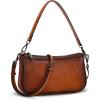 image:imageIswee Leather Shoulder Bag for Women Small Ladies Purse Travel Crossbody Bag with Adjustable Guitar Straps Purse Shoulder Strap