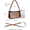 image:imageIswee Leather Shoulder Bag for Women Small Ladies Purse Travel Crossbody Bag with Adjustable Guitar Straps Purse Shoulder Strap