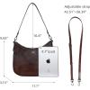 image:imageIswee Leather Shoulder Bag for Women Stylish Crossbody Purse with Multi Pockets Work Travel Bag