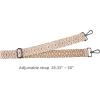 image:imageIswee Leather Shoulder Bags for Women Multi Pockets Crossbody Purse with Wide Guitar Strap