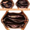 image:imageIswee Leather Top Handle Bags for Women Stylish Tote Purse Medium Shoulder Bag Long Scarf Purse Scarves