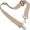 image:imageIswee Purse Scarf Silk Head Scarf for Women 56 Long Stain Neck Scarves for Women Lightweight Fashion HeadscarfBeige Stripe