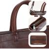 image:imageIswee Retro Leather Purse Tote Bag for Women Crossbody Purse and Handbags Shoulder Bags Large Top Handle Satchel BagsCoffee