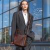 image:imageIswee Retro Leather Purse Tote Bag for Women Crossbody Purse and Handbags Shoulder Bags Large Top Handle Satchel BagsCoffee