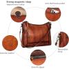 image:imageIswee Retro Leather Shoulder Purse Womens Crossbody Handbags with Replacement Cross Body Long Shoulder Strap
