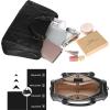 image:imageIswee Satchel Bags for Women Genuine Shoulder Bag Leather Handbags Hobo Crossbody Bags Vintage Purse Tote BagBlack