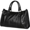 image:imageIswee Satchel Bags for Women Genuine Shoulder Bag Leather Handbags Hobo Crossbody Bags Vintage Purse Tote BagBlack