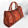 image:imageIswee Satchel Bags for Women Genuine Shoulder Bag Leather Handbags Hobo Crossbody Bags Vintage Purse Tote BagDark Brown