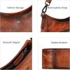image:imageIswee Shoulder Crescent Bag Crossbody Genuine Leather Purses for Women Handbags Trendy Satchel Designer Half Moon PocketbooksBrown