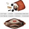 image:imageIswee Shoulder Crescent Bag Crossbody Genuine Leather Purses for Women Handbags Trendy Satchel Designer Half Moon PocketbooksBrown
