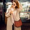 image:imageIswee Shoulder Crescent Bag Crossbody Genuine Leather Purses for Women Handbags Trendy Satchel Designer Half Moon PocketbooksCoffee
