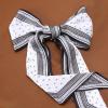 image:imageIswee Silk Scarf for Women Fashion Neck Scarves Purse Scarf for Handbags 56 IN Long Lightweight Hair ScarfBlack Cross