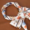 image:imageIswee Silk Scarf for Women Fashion Neck Scarves Purse Scarf for Handbags 56 IN Long Lightweight Hair ScarfColorful Flower Vine