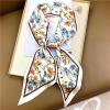 image:imageIswee Silk Scarf for Women Fashion Neck Scarves Purse Scarf for Handbags 56 IN Long Lightweight Hair ScarfColorful Flower Vine