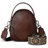 image:imageIswee Small Crossbody Bags for Women Travel Leather Shoulder Bag Mini Purses and Handbags Designer Satchel Ladies Hand BagCoffee