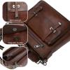 image:imageIswee Soft Leather Crossbody Bags for Women Shoulder Handbags Multi Pocket Travel Purse with Adjustable Strap Medium SizeCoffee