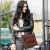 image:imageIswee Soft Leather Crossbody Bags for Women Shoulder Handbags Multi Pocket Travel Purse with Adjustable Strap Medium SizeCoffee