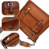 image:imageIswee Soft Leather Crossbody Bags for Women Shoulder Handbags Multi Pocket Travel Purse with Adjustable Strap Medium SizeLight Brown