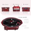 image:imageIswee Soft Leather Crossbody Bags for Women Shoulder Handbags Multi Pocket Travel Purse with Adjustable Strap Medium SizeWine