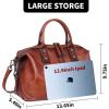 image:imageIswee Vintage Satchel Purse Crossbody Bags for Women Satchel Purse Work Tote with Wider Strap Adjustable